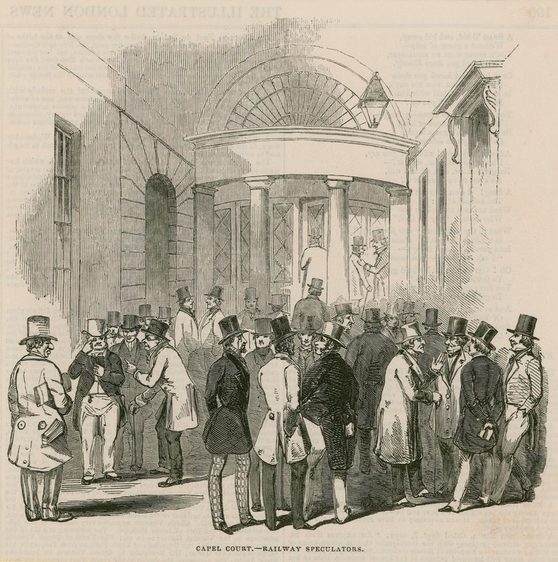 Capel Court – vasúti spekulánsok alkotó: English School