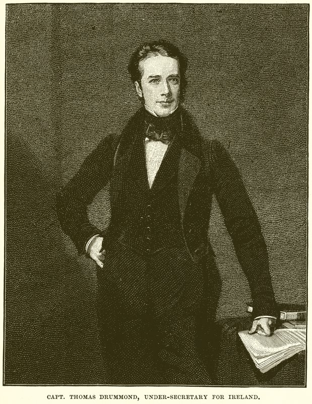 Thomas Drummond százados, írországi helyettes államtitkár alkotó: English School