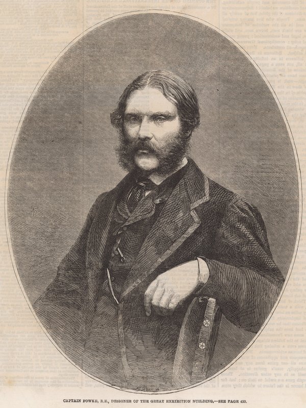 Fowke kapitány, a Nagy Kiállítási épület tervezője alkotó: English School