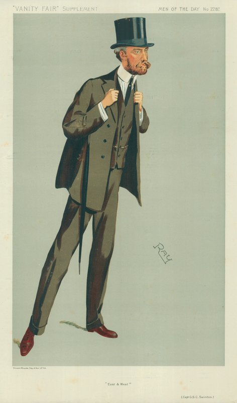G S C Swinton kapitány, Kelet és Nyugat, 1912. július 24., Vanity Fair rajzfilm alkotó: English School