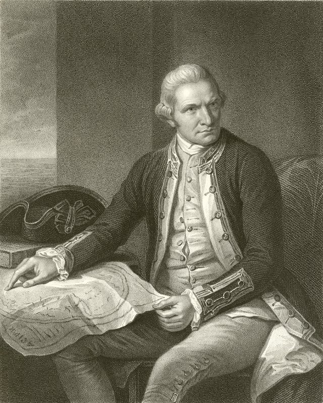 James Cook kapitány alkotó: English School