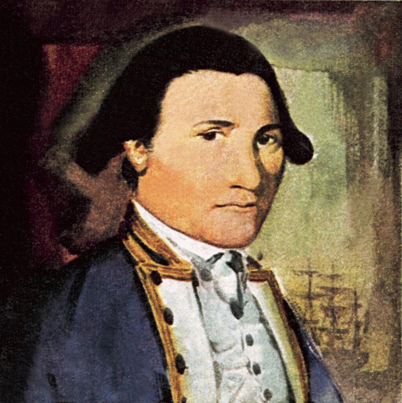James Cook kapitány alkotó: English School
