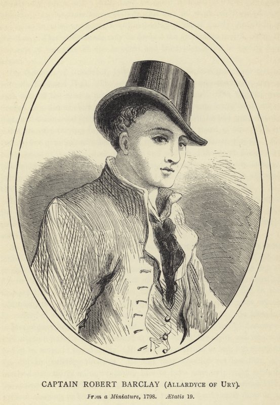 Robert Barclay kapitány, Allardyce of Ury, Egy miniatűrből, 1798, Aetatis 19 alkotó: English School