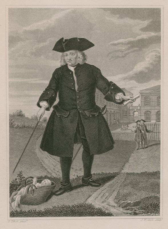 Thomas Coram kapitány, a Foundling Kórház alapítója alkotó: English School