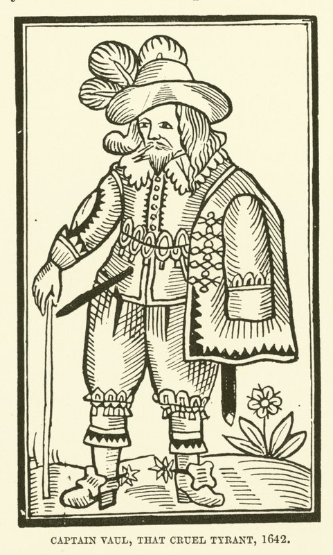 Vaul kapitány, az a kegyetlen zsarnok, 1642 alkotó: English School