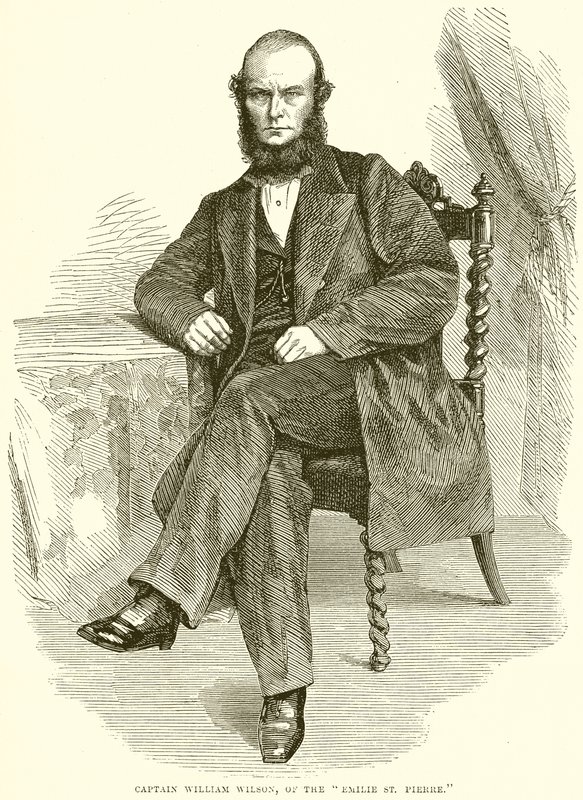 William Wilson kapitány, az Emilie St. Pierre-től alkotó: English School