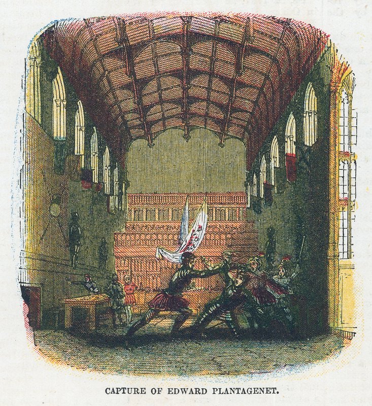 Edward Plantagenet elfogása alkotó: English School