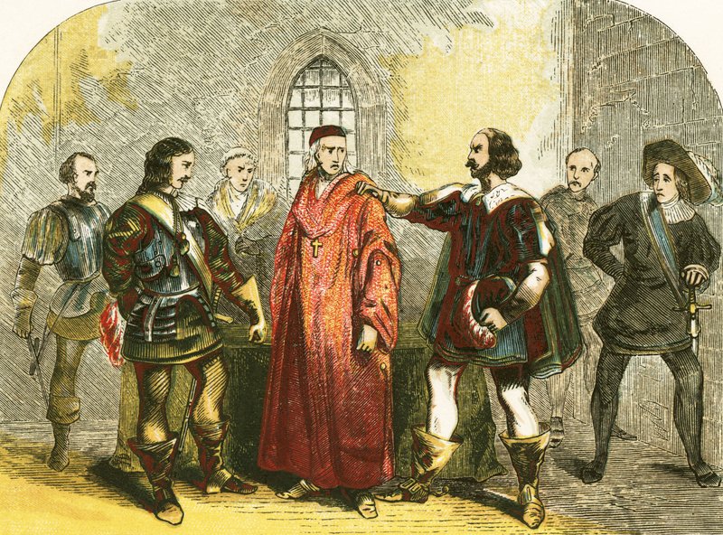 Wolsey bíborost hazaárulás miatt letartóztatták alkotó: English School