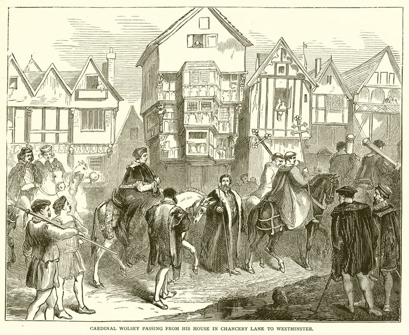 Wolsey bíboros a Chancery Lane-i házából Westminsterbe utazik alkotó: English School