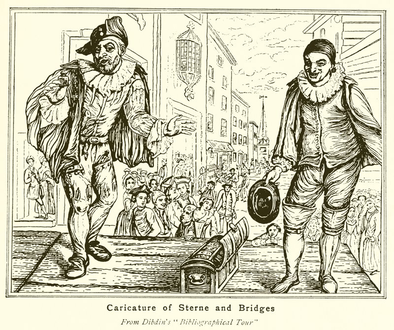 Sterne és Bridges karikatúrája alkotó: English School