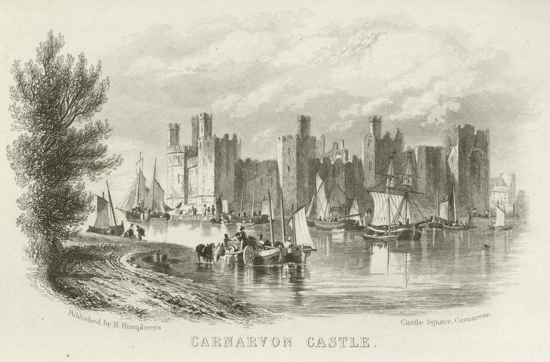 Carnarvon kastély, Észak-Wales alkotó: English School