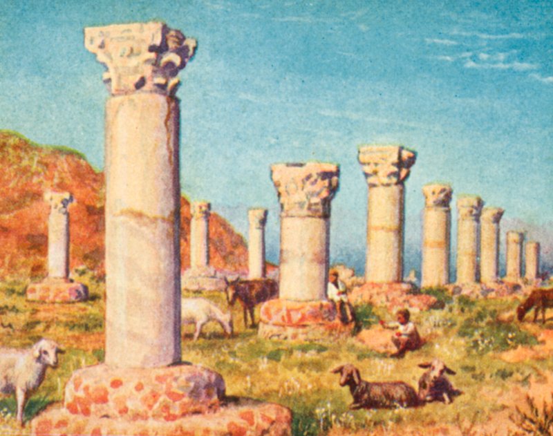 Karthágó, Szent Ciprián-bazilika (színes litográfia) alkotó: English School