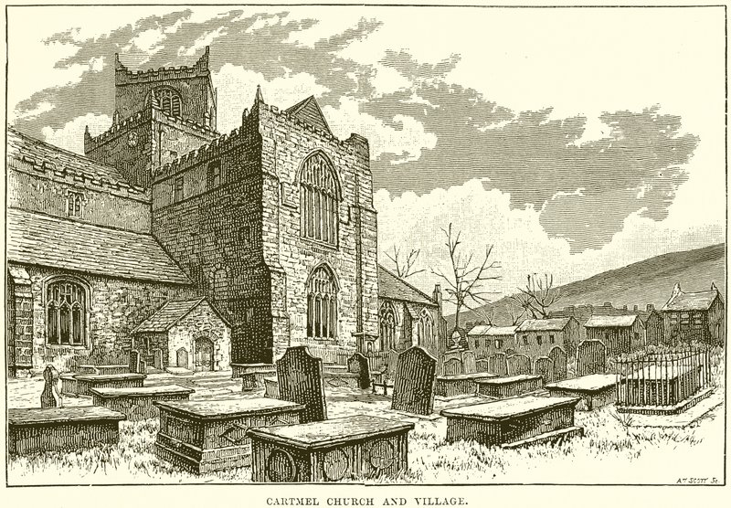 Cartmel templom és falu alkotó: English School