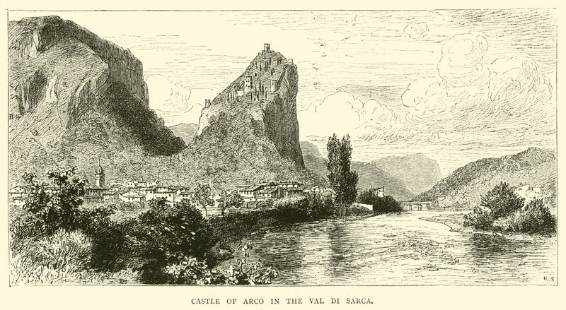 Arco kastélya a Val di Sarcában alkotó: English School