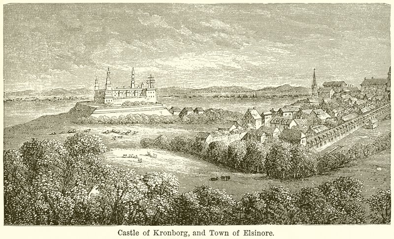 Kronborg vára és Elsinore városa alkotó: English School