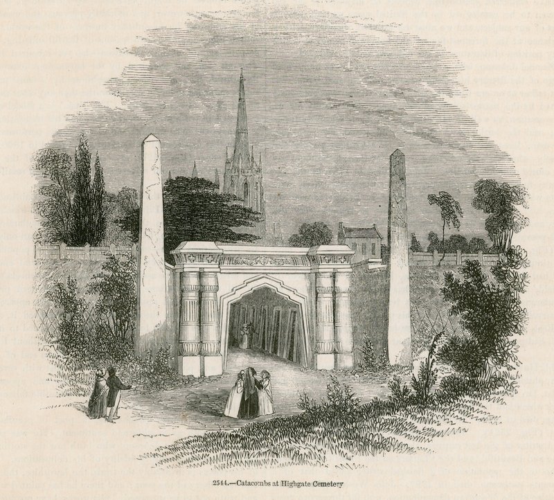 A londoni Highgate temető katakombái alkotó: English School