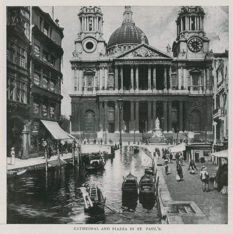 katedrális és a Szent Pál tér alkotó: English School