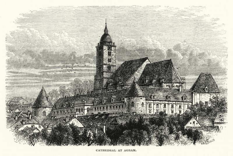 Agrami székesegyház (metszet) alkotó: English School
