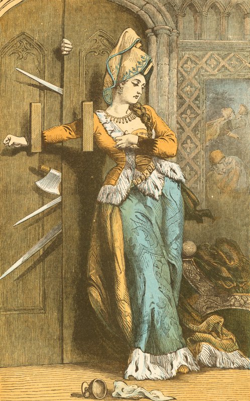 Catherine Douglas elzárja az ajtót alkotó: English School