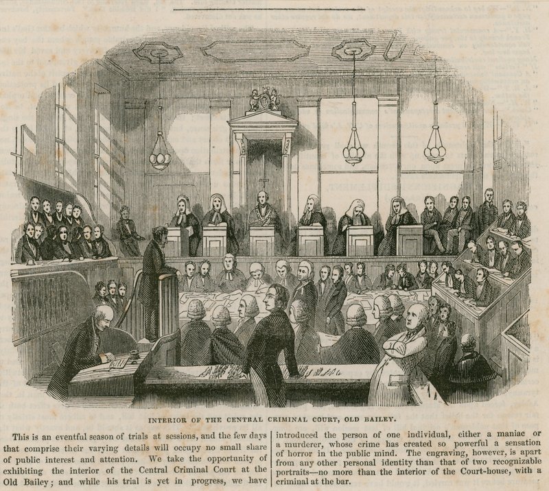Központi Büntetőbíróság, Old Bailey alkotó: English School
