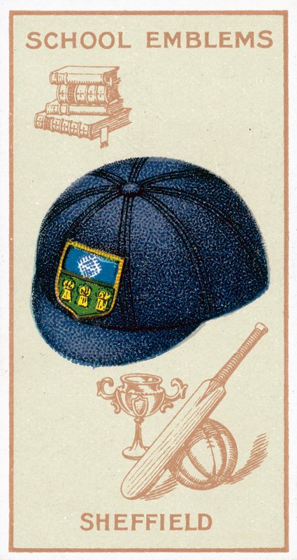 Central School for Boys, Sheffield, Yorkshire (színes litho) alkotó: English School
