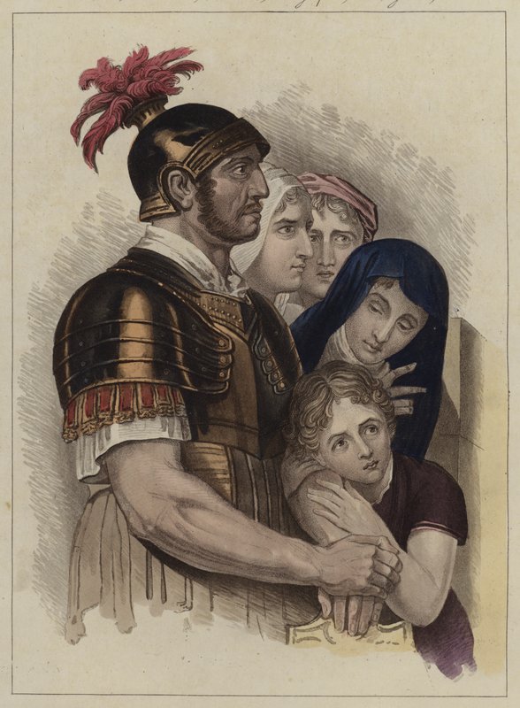 Centurion és családja (színes litó) alkotó: English School