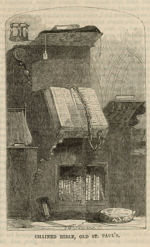 Láncolt biblia, Old St Pauls alkotó: English School