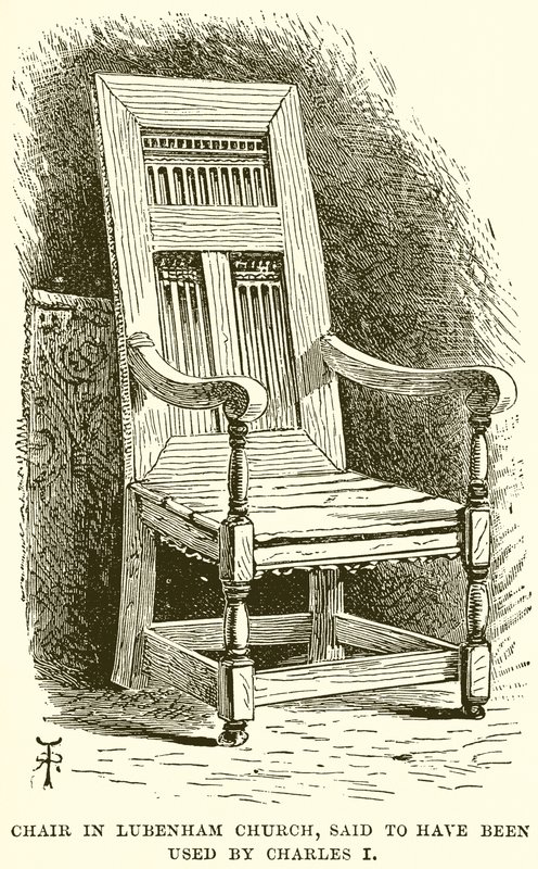 A Lubenham templom széke, állítólag I. Károly használta alkotó: English School