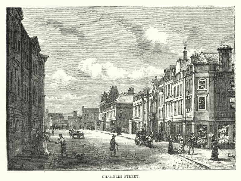 Chambers Street (metszet) alkotó: English School