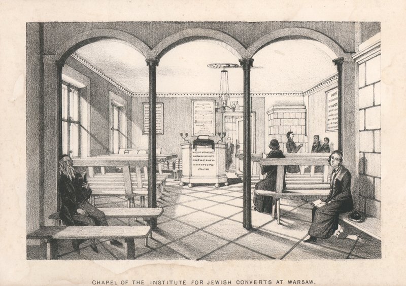A varsói zsidó hittérítők intézetének kápolnája alkotó: English School
