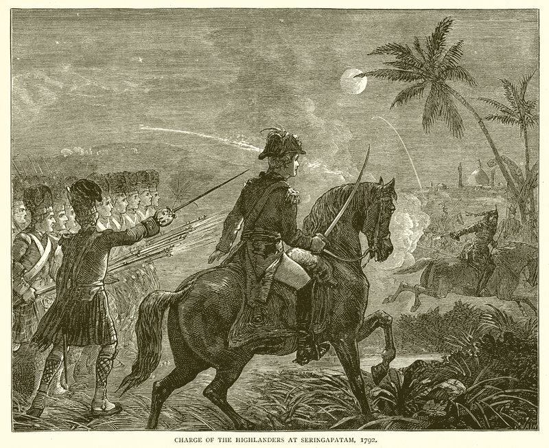 A felvidékiek vádja Szeringapatamnál, 1792 alkotó: English School