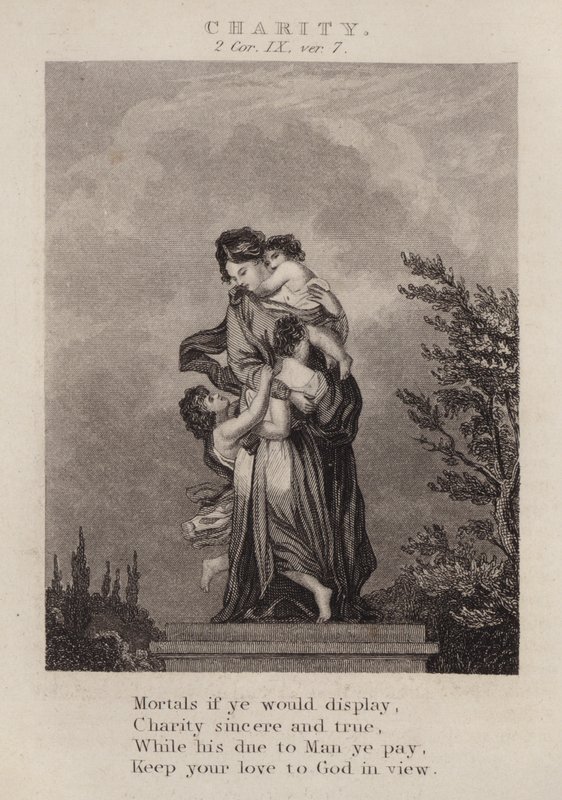 Charity, 2. Korinthus IX, ver 7 (metszet) alkotó: English School