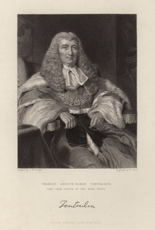 Charles Abbott Baron Tenterden alkotó: English School