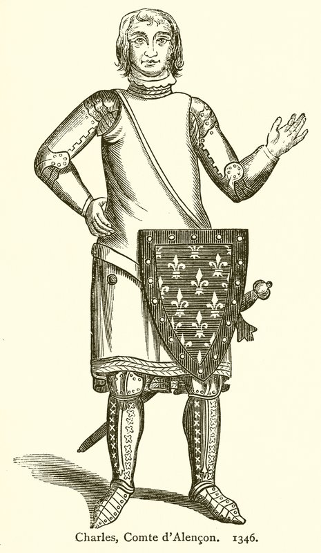 Károly, Alencon grófja. 1346 alkotó: English School