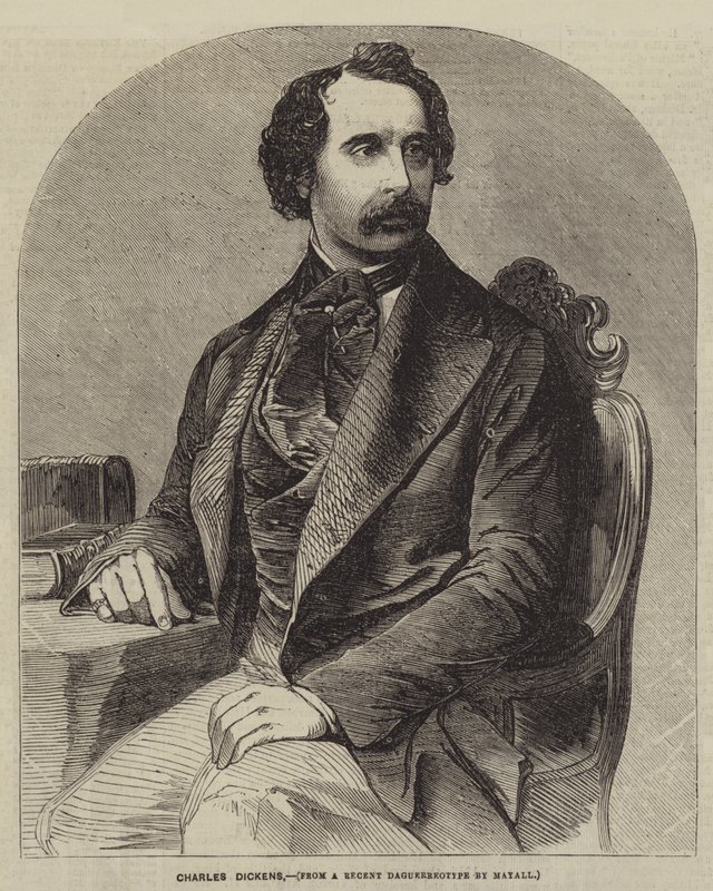 Charles Dickens (metszet) alkotó: English School
