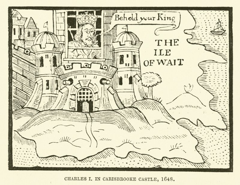 I. Károly, a Carisbrooke kastélyban alkotó: English School
