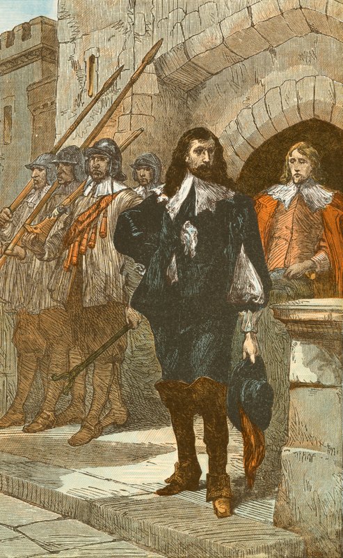 I. Károly a kivégzése felé vezető úton alkotó: English School