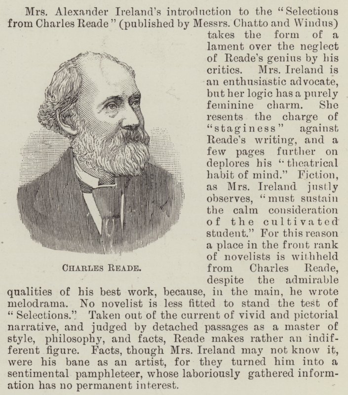 Charles Reade (metszet) alkotó: English School