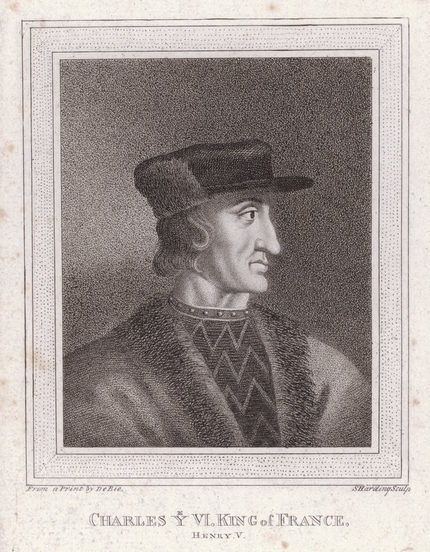 VI. Károly francia király (metszet) alkotó: English School