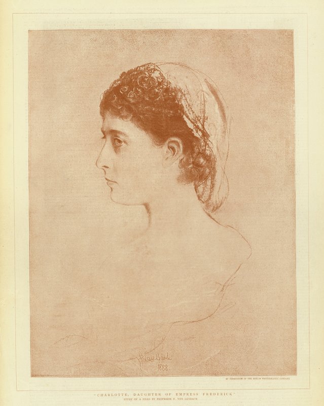 Charlotte, Frigyes császárnő lánya (litho) alkotó: English School