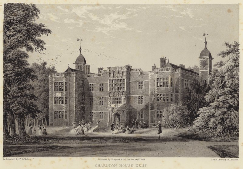 Charlton House, Kent (metszet) alkotó: English School