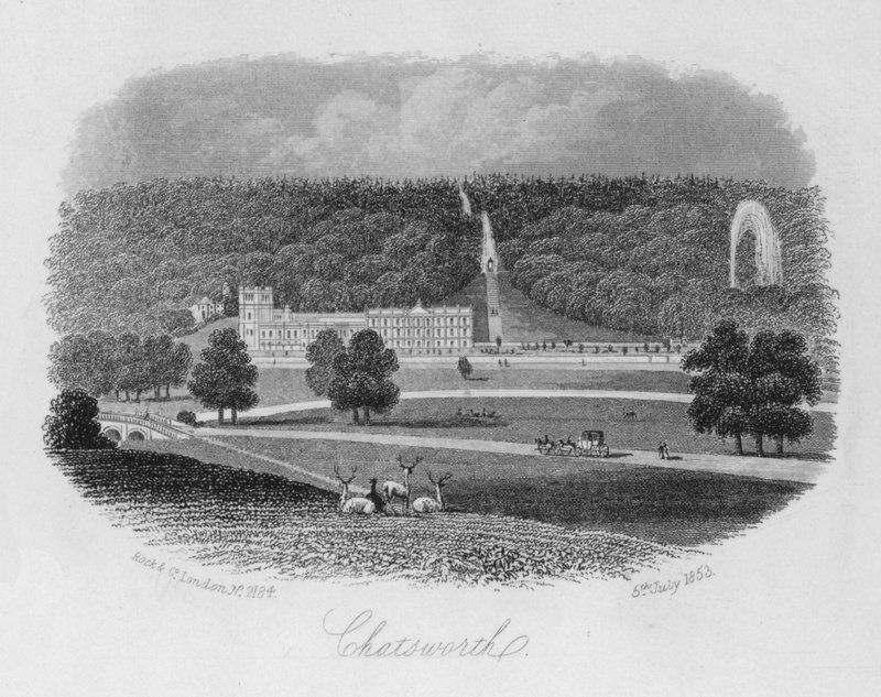 Chatsworth (metszet) alkotó: English School
