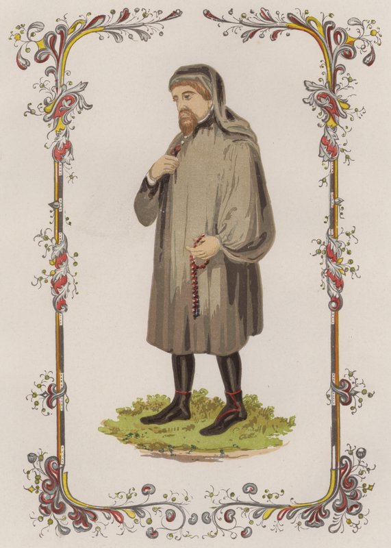 Chaucer (színes litho) alkotó: English School