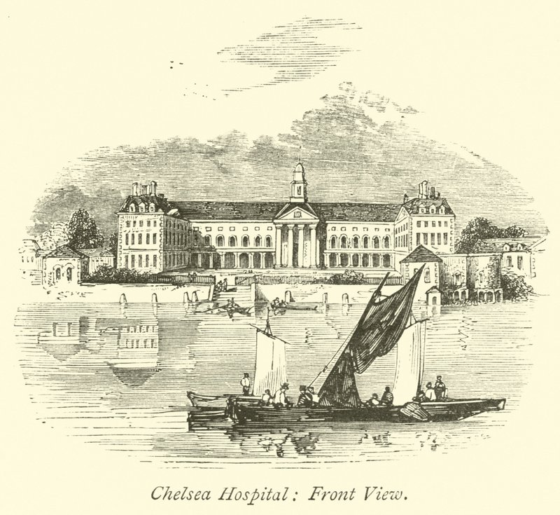 Chelsea Kórház, elölnézet alkotó: English School