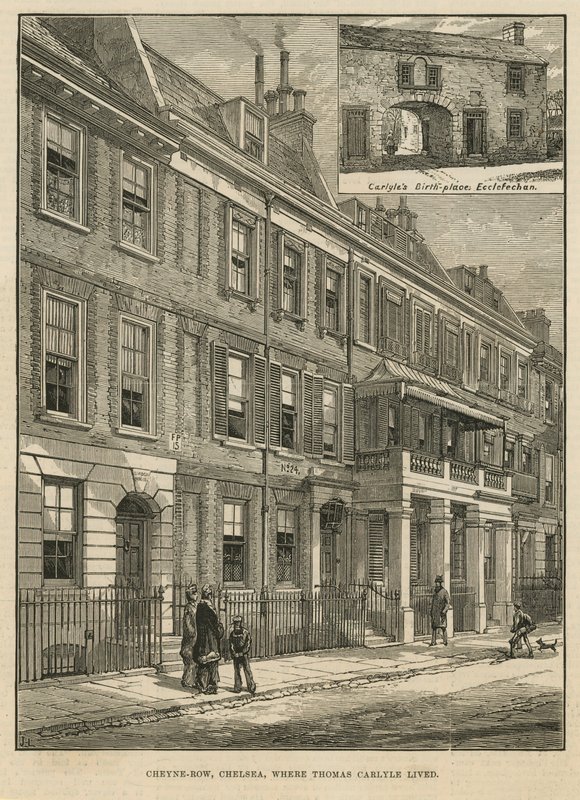 Cheyne Row, ahol egykor Thomas Carlyle élt alkotó: English School