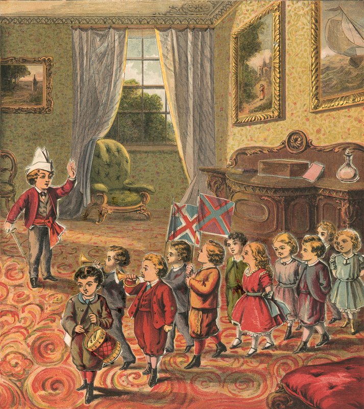 Katonát játszó gyerekek alkotó: English School