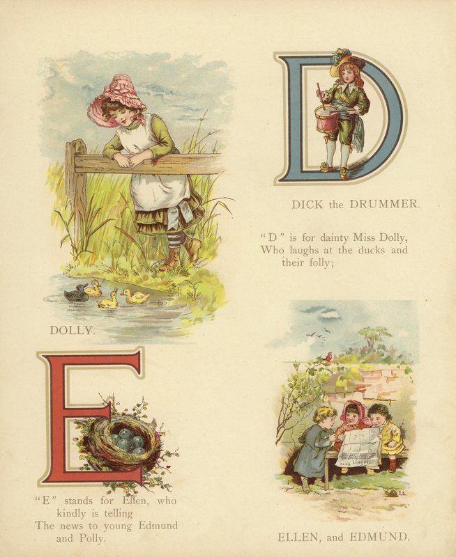 Gyermeknevek: (színes litográfia) alkotó: English School