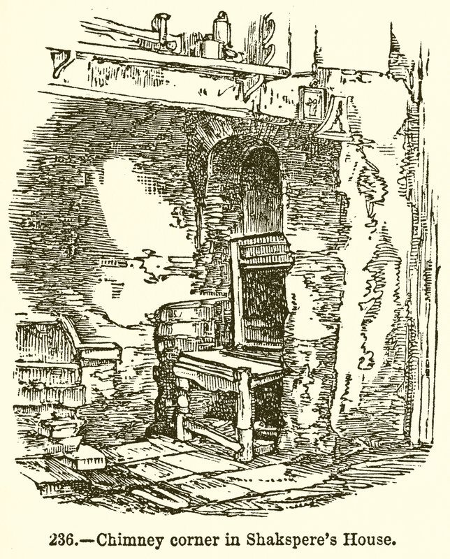 Kéménysarok Shakespeare házában alkotó: English School