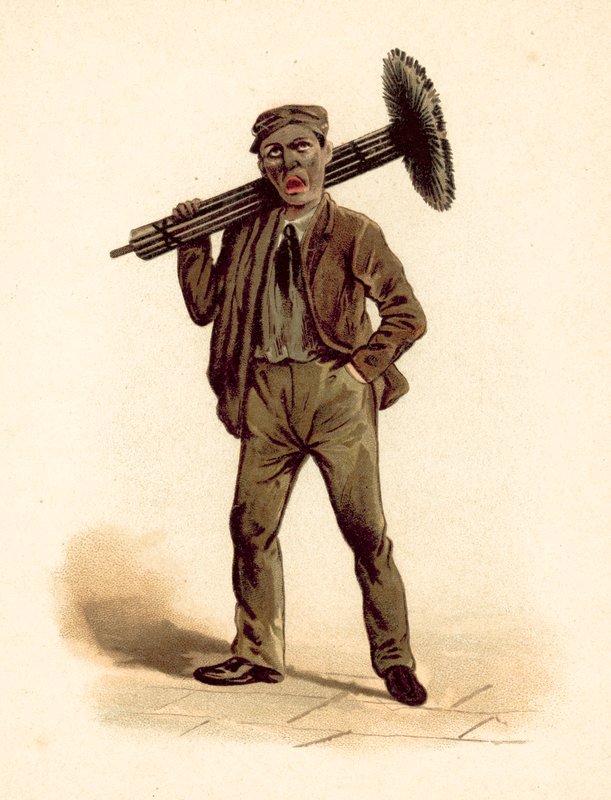 Kéményseprő (chromolitho) alkotó: English School