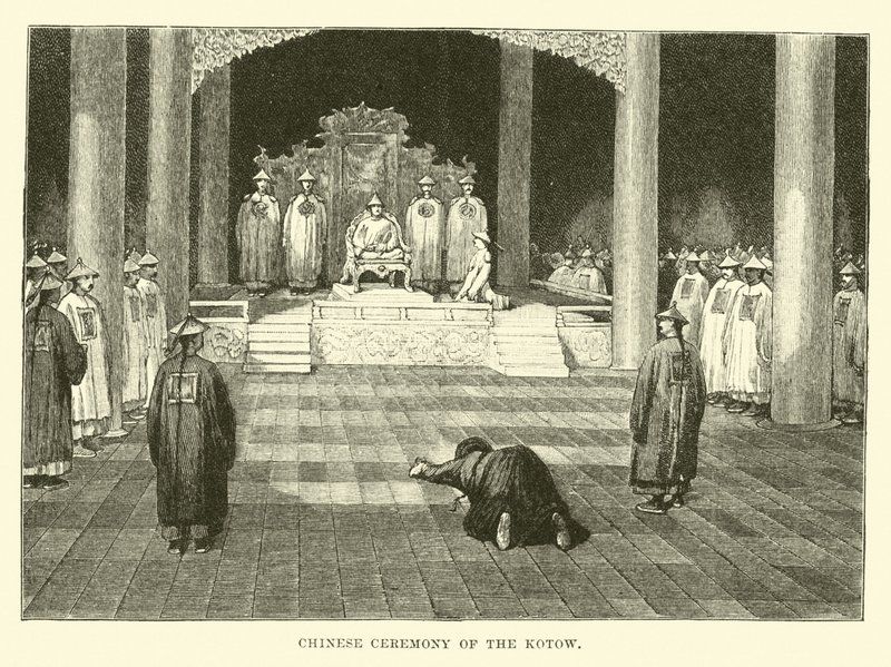 A Kotow kínai szertartása alkotó: English School